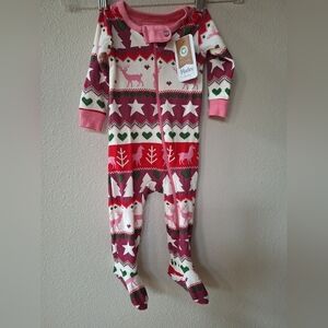 NWT Hatley Baby Girl Christmas Sleeper Size 3-6 Months